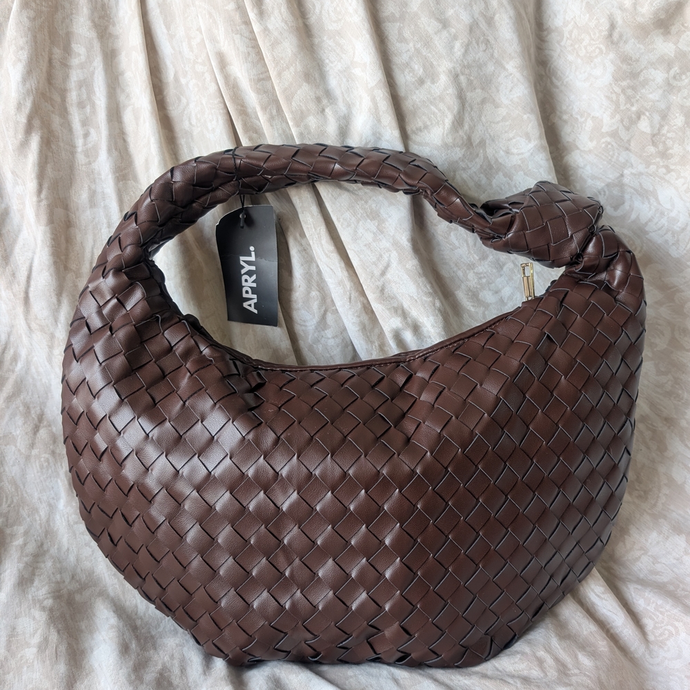 Brown Woven Women's Bag